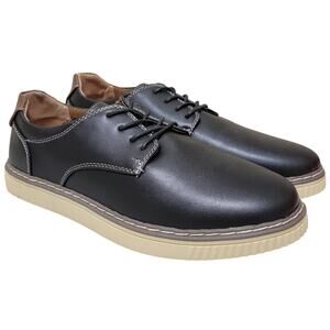 Deer Stags Men Oakland Derby Sneaker Oxfords Size US 9W Black Vegan Leather